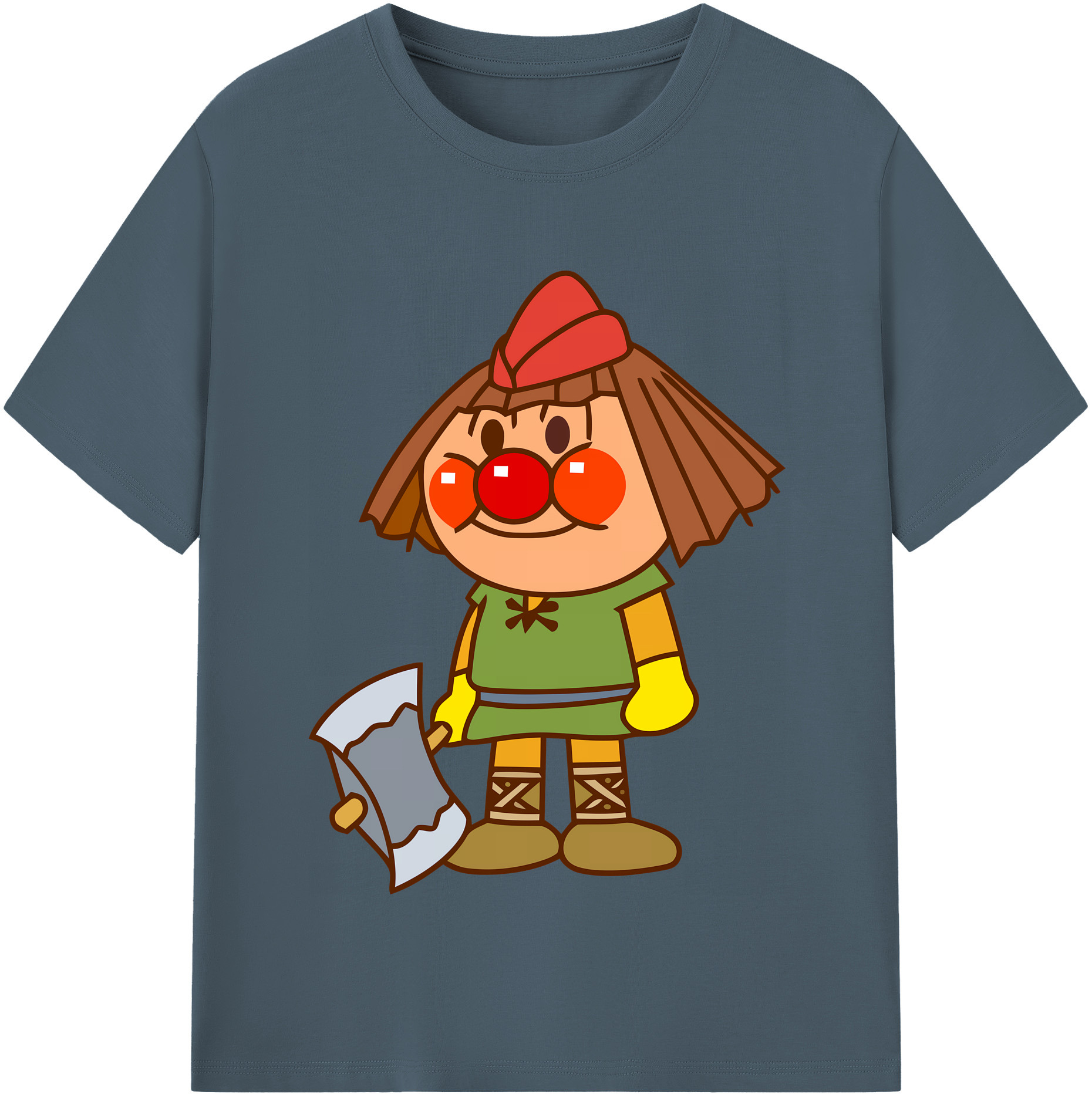 （画像用） アンパンマン Anpanman 綿100％半袖Tシャツ（フロントプリント）